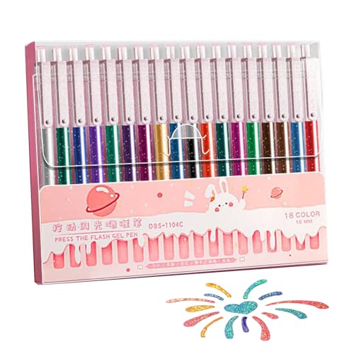 Ranley Glitzer Gel Stift Set | Feine Spitze Glitzer Gel Tinte Stifte - Auslaufsichere Schmiersichere Stifte Für Kinder Jugendliche Erwachsene Lehrer Ranley Glitzer Gel Stift Set | Feine Spitze Glitzer Gel Tinte Stifte - Auslaufsichere Schmiersichere Stifte Für Kinder Jugendliche Erwachsene Lehrer von Ranley