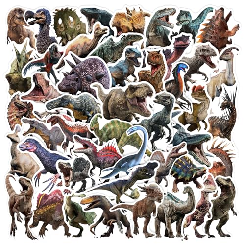 50 Pcs Sticker Set, Jurassic Dinosaurier Aufkleber Kinder, Wasserfest Stickers für Mädchen Jungen Koffer Skateboard Laptop Kühlschrank Fahrräder DIY Scrapbooking Spielzeug Deko Kindergeburtstag 50 Pcs Sticker Set, Jurassic Dinosaurier Aufkleber Kinder, Wasserfest Stickers für Mädchen Jungen Koffer Skateboard Laptop Kühlschrank Fahrräder DIY Scrapbooking Spielzeug Deko Kindergeburtstag von Ranlufly