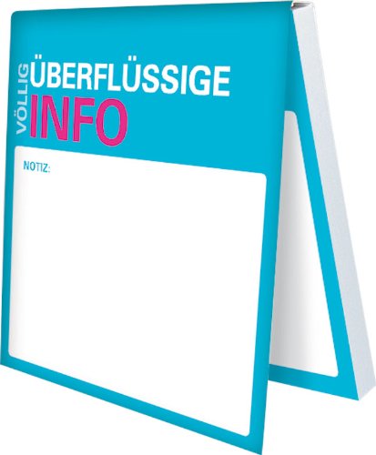 Klebezettel "Büro-Sprüche: Überflüssige Info" Rannenberg und Friends Klebezettel "Büro-Sprüche: Überflüssige Info" Rannenberg und Friends von Rannenberg und Friends