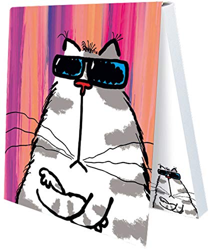 Klebezettel Catzz Ich bin bereit Alexander Holzach 7,2 x 7,2 cm 50 Blatt Rannenberg & Friends von Rannenberg & Friends