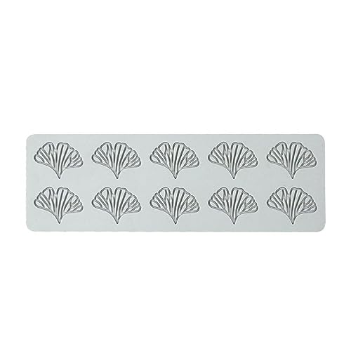 10 Hohlräume Hohl Ginkgo Blatt Spitze Matte Kuchen Fondant Gebäck Silikonformen Fondant Abdruckmatte Kuchen Dekorieren Supplies Fondant Abdruckmatten Backformen für Sugarcrafts Zucker Spitze Kuchen von Ranuw