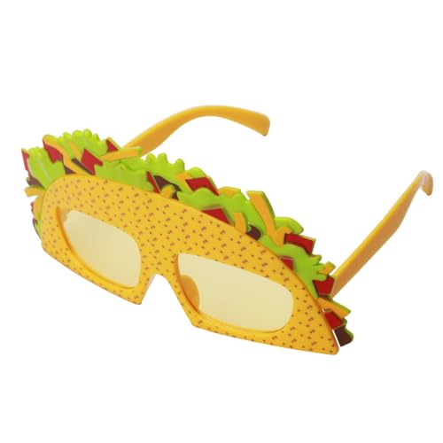 Sandwichbrille Hamburgeraugen Brille für Halloween Cosplay Kostüm Zubehör Neuheit Lustige Brille Party Brille Cosplay Kostüm Zubehör von Ranuw