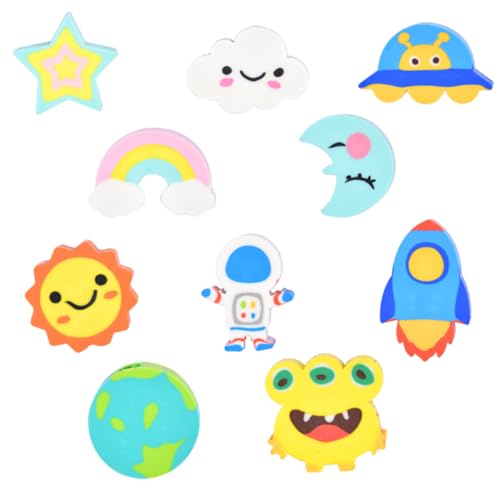 Ranvi Astronauten-Radiergummi-Set, 4 Boxen (40 Stück) Radiergummis für Belohnungen im Klassenzimmer, Preise und Partygeschenke von Ranvi