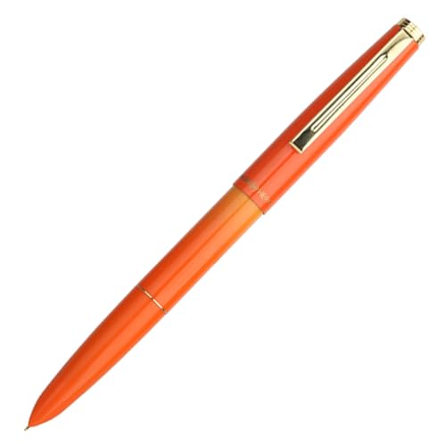 Ranvi Hero 329P Füllfederhalter, extra feine Feder, 0,38 mm, Büro-Tintenstift mit Konverter (Orange) von Ranvi
