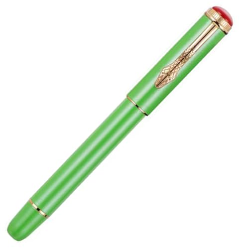 Ranvi Jinhao 025 Füllfederhalter mit Schlangenclip und Tintenkonverter, extrafeine Feder, Grün Ranvi Jinhao 025 Füllfederhalter mit Schlangenclip und Tintenkonverter, extrafeine Feder, Grün von Ranvi