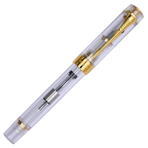 Ranvi Jinhao 100 Füllfederhalter, Extrafeine Feder, Goldbesatz, Transparent von Ranvi