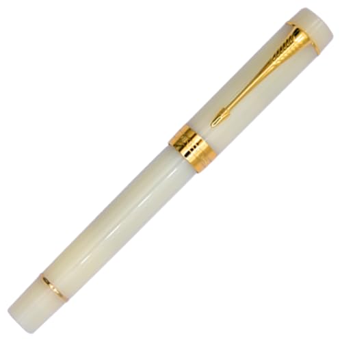 Ranvi Jinhao 100 Füllfederhalter, Feine Feder, Goldbesatz, Weiß von Ranvi