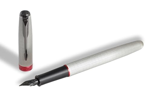 Ranvi Jinhao 75 Series Füllfederhalter, feine Spitze, silberfarbenes Karomuster Ranvi Jinhao 75 Series Füllfederhalter, feine Spitze, silberfarbenes Karomuster von Ranvi
