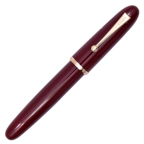 Ranvi Jinhao 9019 Füllfederhalter, mittlere Feder, mit Konverter (rot) von Ranvi