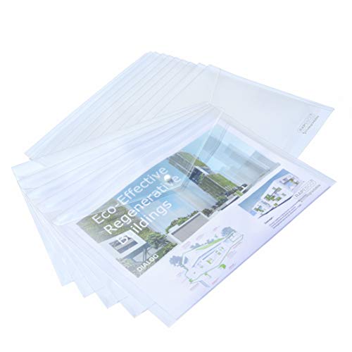 Rapesco 1042 ECO Dokumentenmappe mit Druckknopf, A3, Transparent, 5 Stück Rapesco 1042 ECO Dokumentenmappe mit Druckknopf, A3, Transparent, 5 Stück von Rapesco