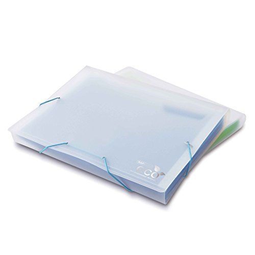 Rapesco 1101 ECO Fächermappe, 13-Teilig, A4+, 1 Stück, Transparent mit Grünen oder Blauen Abschnitten Rapesco 1101 ECO Fächermappe, 13-Teilig, A4+, 1 Stück, Transparent mit Grünen oder Blauen Abschnitten von Rapesco
