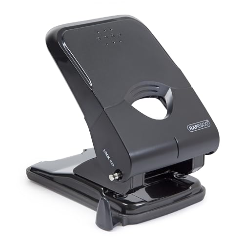 Rapesco 1233 X5-50ps Less Effort 2-Fach Locher, 50 Blatt Stanzkapazität, Schwarz Rapesco 1233 X5-50ps Less Effort 2-Fach Locher, 50 Blatt Stanzkapazität, Schwarz von Rapesco