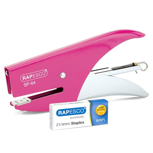 Rapesco 1382 SP-64 Heftzange und 1000 Heftklammern des Typs 21/4mm, 12 Blatt Kapazität, Fuchsia Rapesco 1382 SP-64 Heftzange und 1000 Heftklammern des Typs 21/4mm, 12 Blatt Kapazität, Fuchsia von Rapesco