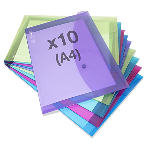 Rapesco 1665 farbige Dokumentenmappe, Foolscap / A4+, Sortierte Transparente Farben, 10 Stück Rapesco 1665 farbige Dokumentenmappe, Foolscap / A4+, Sortierte Transparente Farben, 10 Stück von Rapesco