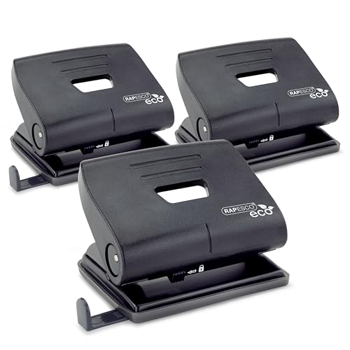Rapesco 1757 Business Pack: ECO 2-Fach Locher, 22 Blatt Kapazität, Schwarz, 3er-Pack Rapesco 1757 Business Pack: ECO 2-Fach Locher, 22 Blatt Kapazität, Schwarz, 3er-Pack von Rapesco
