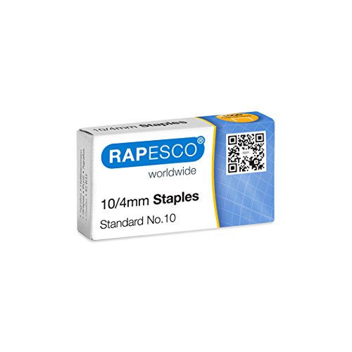 Rapesco AP510VZ3 10/4mm verzinkte Heftklammern, 1000 Stück Rapesco AP510VZ3 10/4mm verzinkte Heftklammern, 1000 Stück von Rapesco
