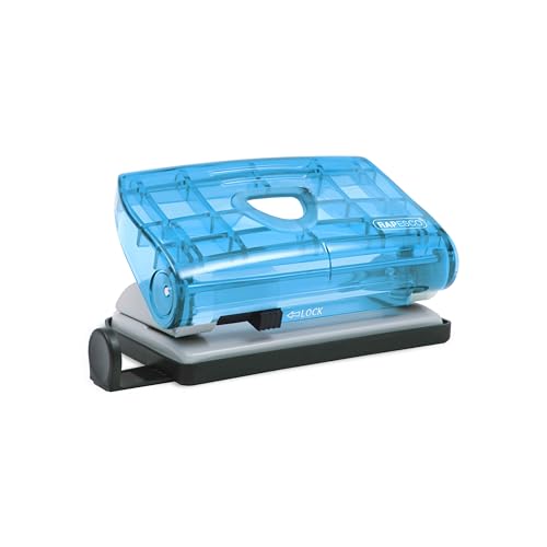 Rapesco BC810PBB 810-P 2-fach Locher, 12 Blatt Stanzkapazität, Transparent Blau Rapesco BC810PBB 810-P 2-fach Locher, 12 Blatt Stanzkapazität, Transparent Blau von Rapesco