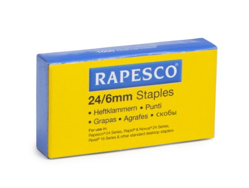 Rapesco Heftklammern, 24 x 6 mm, 20 Packungen mit je 1000 Stück Rapesco Heftklammern, 24 x 6 mm, 20 Packungen mit je 1000 Stück von Rapesco