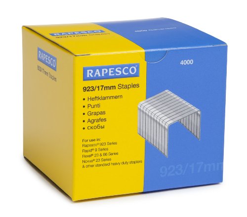 Rapesco S92317Z3 verzinkte Heftklammer 923/17mm -4.000 Stück pro Verpackung Rapesco S92317Z3 verzinkte Heftklammer 923/17mm -4.000 Stück pro Verpackung von Rapesco