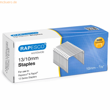 Rapesco Tackerklammern 13/10mm VE=5000 Stück Rapesco Tackerklammern 13/10mm VE=5000 Stück von Rapesco