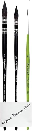 Raphael LAVIS SOFTAQUA Serie 805 Vegan Nr. 0/3. 0 und Pinsel 373 von Raphael
