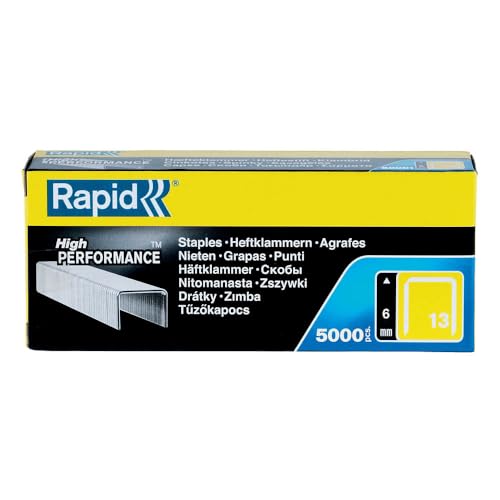 Rapid® Heftklammer, 13/6, verzinkt (5.000 Stück), Sie erhalten 1 Packung á 5000 Stück von Rapid
