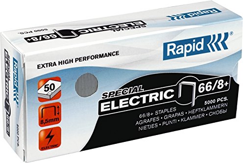 Rapid® Heftklammer, ELECTRIC, 66/8+, verzinkt (5.000 Stück), Sie erhalten 1 Packung á 5000 Stück von Rapid