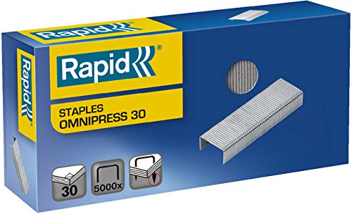 Rapid® Heftklammer, OMNIPRESS 30, verzinkt (5.000 Stück), Sie erhalten 1 Packung á 5000 Stück von Rapid