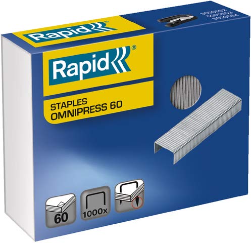 Rapid® Heftklammer, OMNIPRESS 60, verzinkt (1.000 Stück), Sie erhalten 1 Packung á 1000 Stück von Rapid