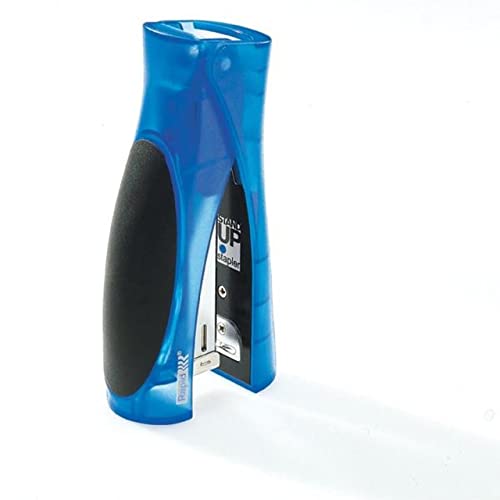 Rapid 20679850 StandUP Heftgerät Ultimate NXT ICE,Kunststoff,20 Blatt,Blisterverpackung, transparent blau von Rapid