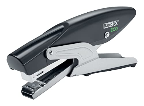 Rapid ECO Tacker, kompaktes und verstellbares Amboss-Heftgerät aus recyceltem Kunststoff, für zu Hause, Büro oder Schule, Teil der ECO-Reihe, schwarz, 24812500 Rapid ECO Tacker, kompaktes und verstellbares Amboss-Heftgerät aus recyceltem Kunststoff, für zu Hause, Büro oder Schule, Teil der ECO-Reihe, schwarz, 24812500 von Rapid