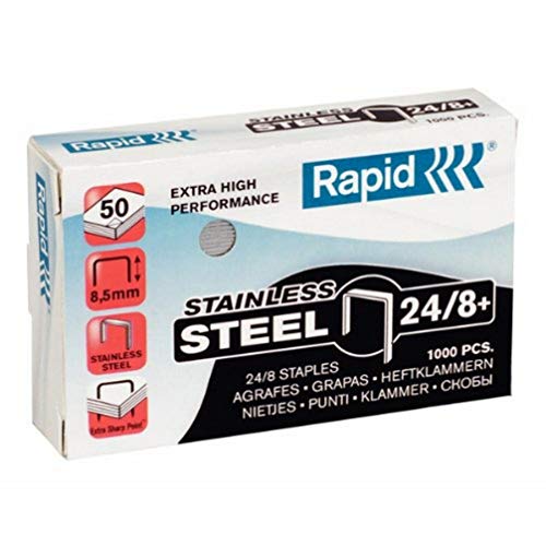 Rapid 24858300 Heftklammern 24/8mm Super Strong, rostfrei, 1000 Stück Rapid 24858300 Heftklammern 24/8mm Super Strong, rostfrei, 1000 Stück von Rapid