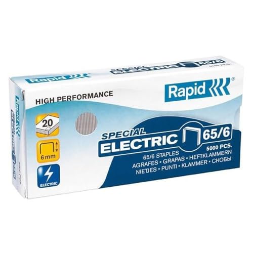 Rapid 24869000 Heftklammern 65/6mm Strong, verzinkt, 5000 Stück von Rapid