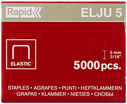 Rapid 31070513 Heftklammern Elju 5mm, verzinkt, 5000 Stück von Rapid
