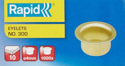 Rapid 31073008 Öse Nummer 300, 4mm, vermessingt, 1000 Stück Rapid 31073008 Öse Nummer 300, 4mm, vermessingt, 1000 Stück von Rapid