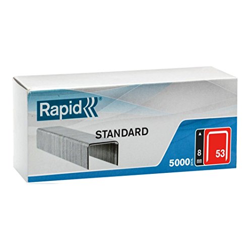 Rapid 40108657 Heftklammern 53/6mm Standard, verzinkt, 5000 Stück von Rapid