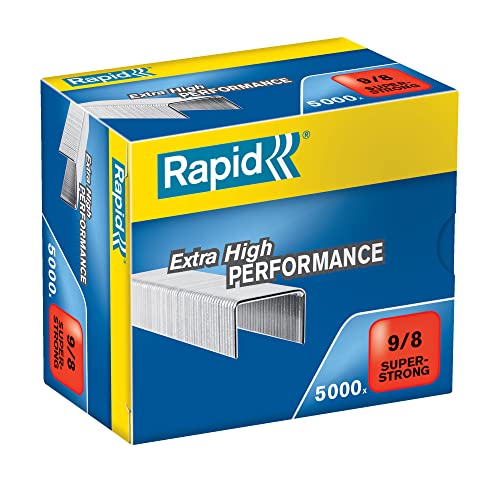 Rapid 9/8 Heftklammern R9 und R49, 8 mm Schaftlänge (5000 Stück) von Rapid
