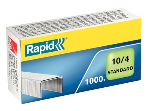 Rapid Heftklammern No. 10, 10/4 mm, Standard, verzinkt, 20 x 1000 Stück, 24862900 Rapid Heftklammern No. 10, 10/4 mm, Standard, verzinkt, 20 x 1000 Stück, 24862900 von Rapid