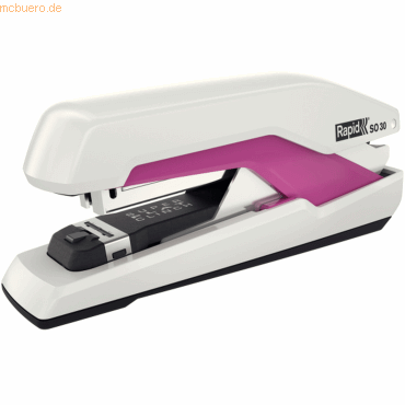Rapid Heftgerät Supreme Omnipress SO30 Metall 30 Blatt weiß/pink von Rapid