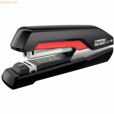 Rapid Heftgerät Supreme S17 Metall 30 Blatt schwarz/rot von Rapid