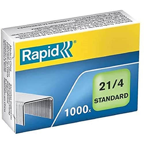 Rapid Heftklammern (21/4 mm, Standard, verzinkt) 1000 Stück von Rapid
