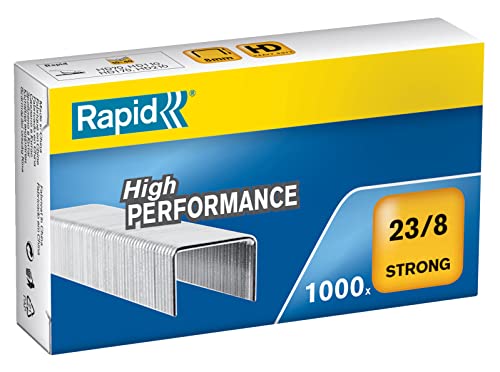Rapid Heftklammern (23/8 mm, Strong, verzinkt) 1000 Stück von Rapid