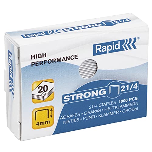 Rapid Heftklammern Strong 21/4, galvanisiert, Sie erhalten 1 Packung, Packungsinhalt: 5000 Stück Rapid Heftklammern Strong 21/4, galvanisiert, Sie erhalten 1 Packung, Packungsinhalt: 5000 Stück von Rapid