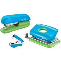 Rapid Locher und Heftgeräte Set Mini blau/grün Rapid Locher und Heftgeräte Set Mini blau/grün von Rapid