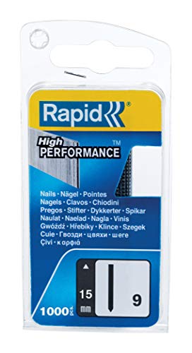 Rapid Stifte Typ 9, 15mm nägel ohne kopf, 1.000 Stk., für tacker, druckluftnagler und elektronagler Rapid Stifte Typ 9, 15mm nägel ohne kopf, 1.000 Stk., für tacker, druckluftnagler und elektronagler von Rapid