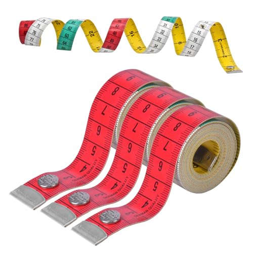 3 Stück Maßband, cm/zoll Maßband Körper, 150cm Schneidermaßband, Maßband Nähen, Maßband Papier, Geeignet für Die Heimmessung, Büste, Taillenumfang 3 Stück Maßband, cm/zoll Maßband Körper, 150cm Schneidermaßband, Maßband Nähen, Maßband Papier, Geeignet für Die Heimmessung, Büste, Taillenumfang von Rapidbok