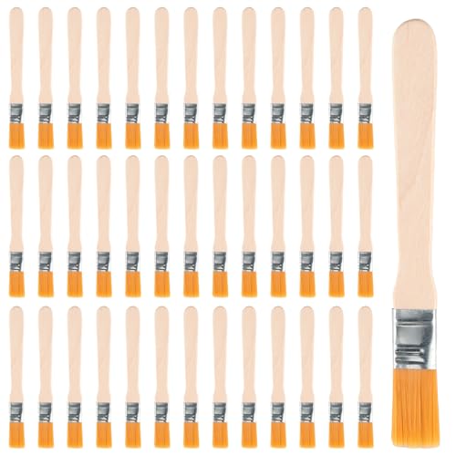 40 Stück Breiter Kleiner Pinsel 13 x 1.5cm, Pinsel Set, Malerpinsel, Nylonborsten mit Holzgriff, für Pinsel Farben Kunst Malerbedarf Lacke Malerei DIY Streichen von Wänden 40 Stück Breiter Kleiner Pinsel 13 x 1.5cm, Pinsel Set, Malerpinsel, Nylonborsten mit Holzgriff, für Pinsel Farben Kunst Malerbedarf Lacke Malerei DIY Streichen von Wänden von Rapidbok