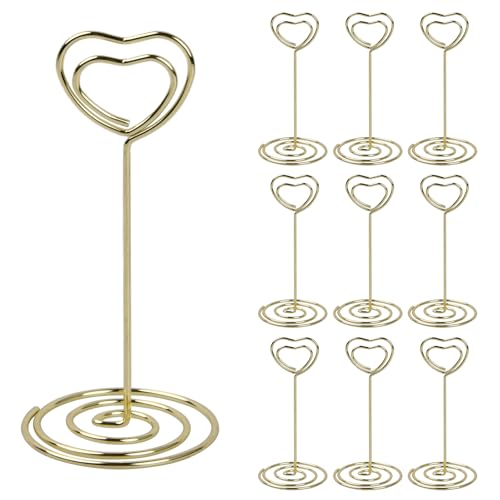Rapidbok 10 Stück Tischnummernhalte, 8,5 cm Tischnummernständer für Hochzeit, Goldener Blumen-Kartenhalter für Hochzeit, Party, Abschlussfeier, Empfang, Restaurant, Zuhause, Dekoration, Memo Rapidbok 10 Stück Tischnummernhalte, 8,5 cm Tischnummernständer für Hochzeit, Goldener Blumen-Kartenhalter für Hochzeit, Party, Abschlussfeier, Empfang, Restaurant, Zuhause, Dekoration, Memo von Rapidbok