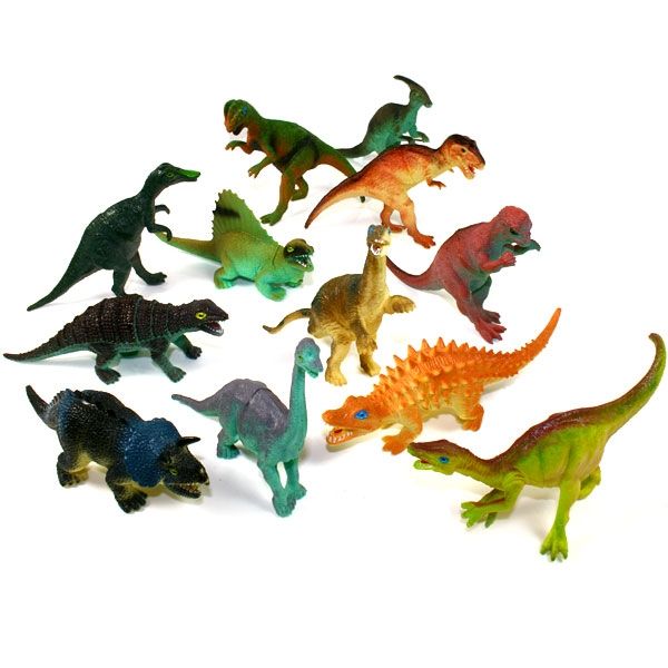 Dinofigur aus Gummi 11-14cm, coole Dinosaurier-Spielfigur, 1 Stück von Rasehorn.com