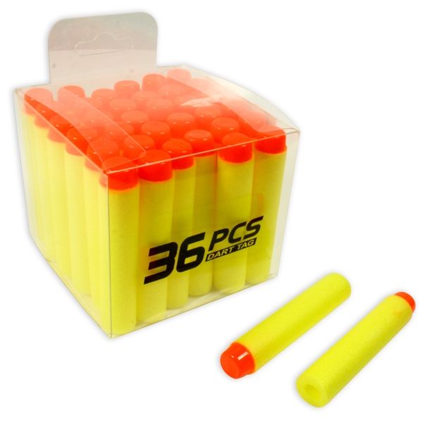 Softair Munition 36 Pfeile für Soft-Spielzeugpistolen, je 6,6 cm